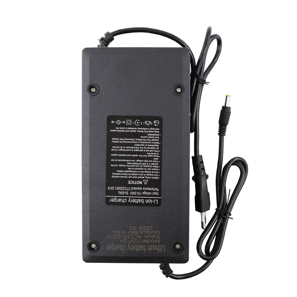 Liitokala 84V 5A Lithium Batterij Oplader Dc 5.5*2.1 Mm/p Plug Voor 20S 72V Li-Ion Batterij ac 110-220V Ebike Motorfiets Lader