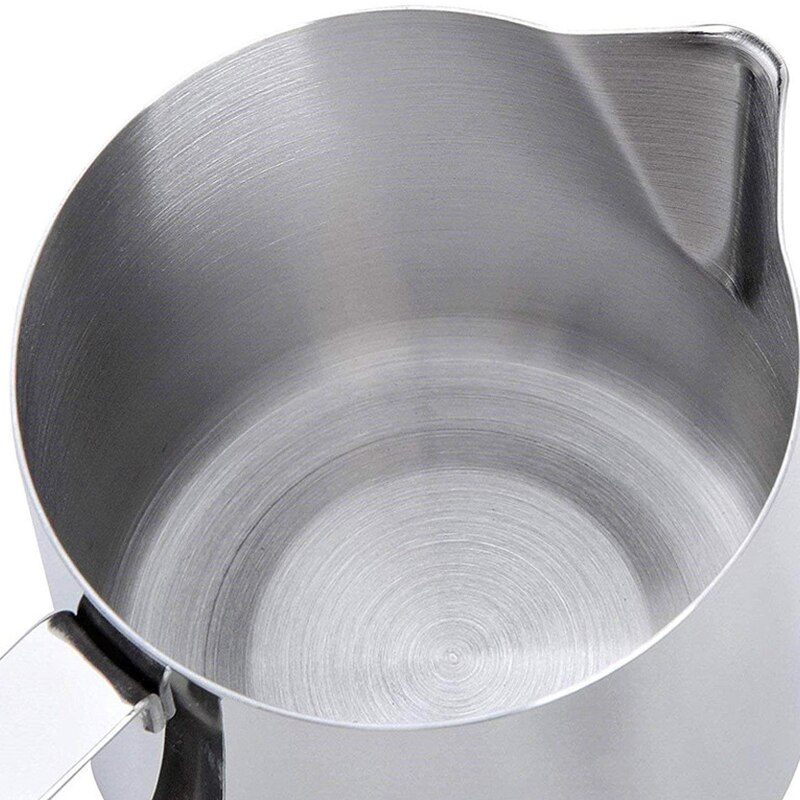 Milk Froth Pot-12oz/350ml Stainless Steel Coffee Tool Cup Creamer Frothing Pitcher for Espresso Coffee Latte Cappuccino Cups