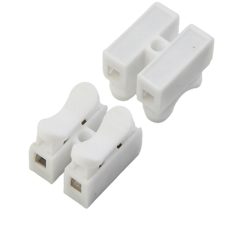 20pcs CH2 Spring Quick Wire Connectors Cable Clamps Terminal Block LED Strip Light Replace Electrical Tapes Cable Clamp Tools