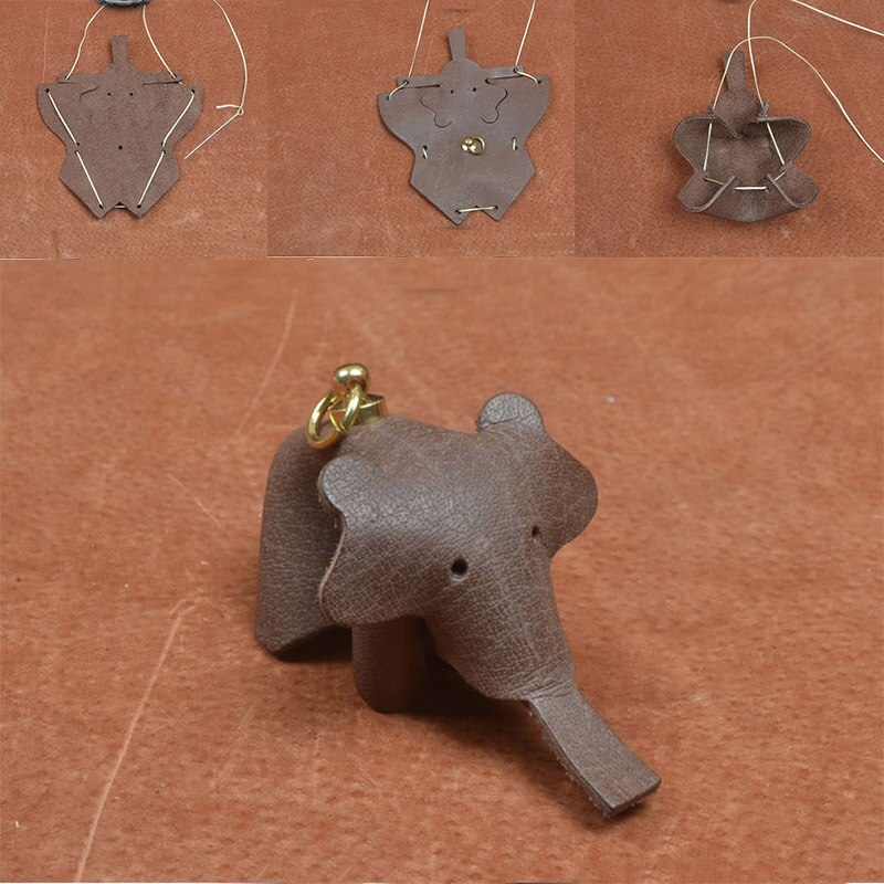 Gabarit de couture en pvc, 1 pièce, pour bricolage du cuir, artisanat du cuir, 5 styles d&#39;animaux