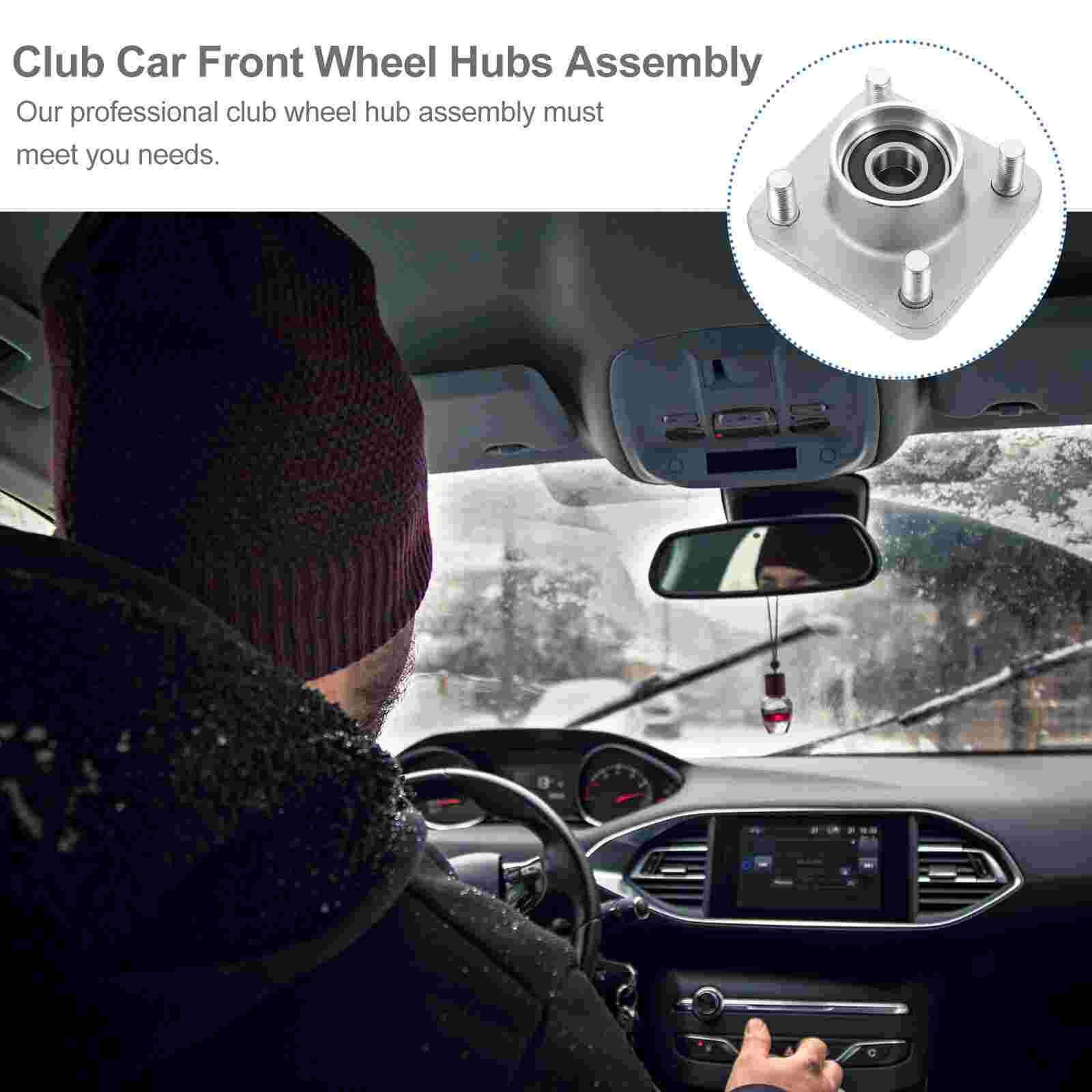 1pc Lightweight Durable Front Wheel Hub Assembly Club Car for Friends Co-worker