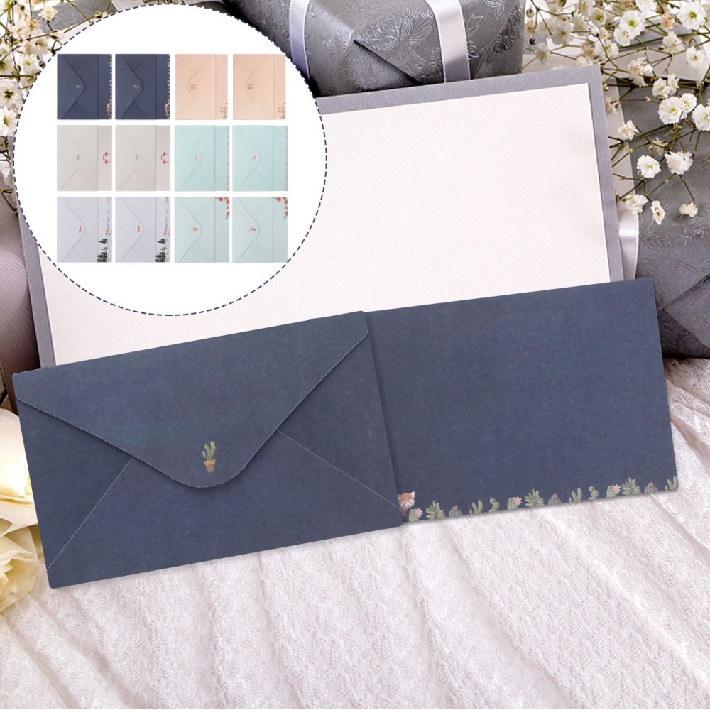 54pcs A5 Letter Writing Paper Stationery Lovely Letter Paper Envelope Set (mixed color)