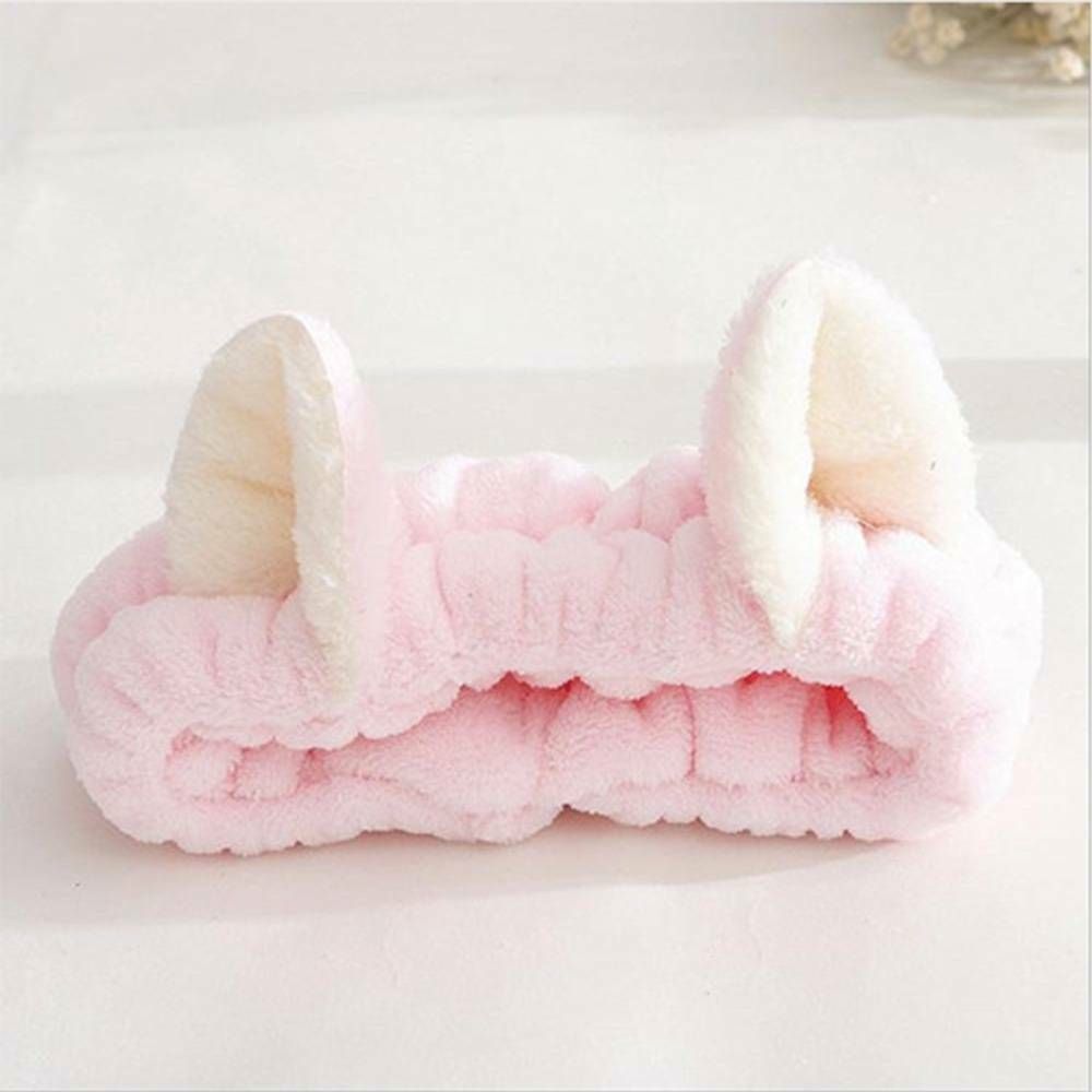 Bandeau à oreilles de chat pour filles, bandeau pour cheveux pour Spa, moelleux, maquillage, nettoyage du visage,