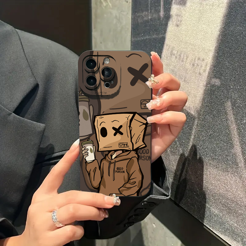 Hülle für iPhone 16 Hüllen iPhone 13 Hüllen Papiermann Muster Handyhülle für iPhone 15 Pro Max 14 12 11 XS X 7 8 Plus SE Abdeckung
