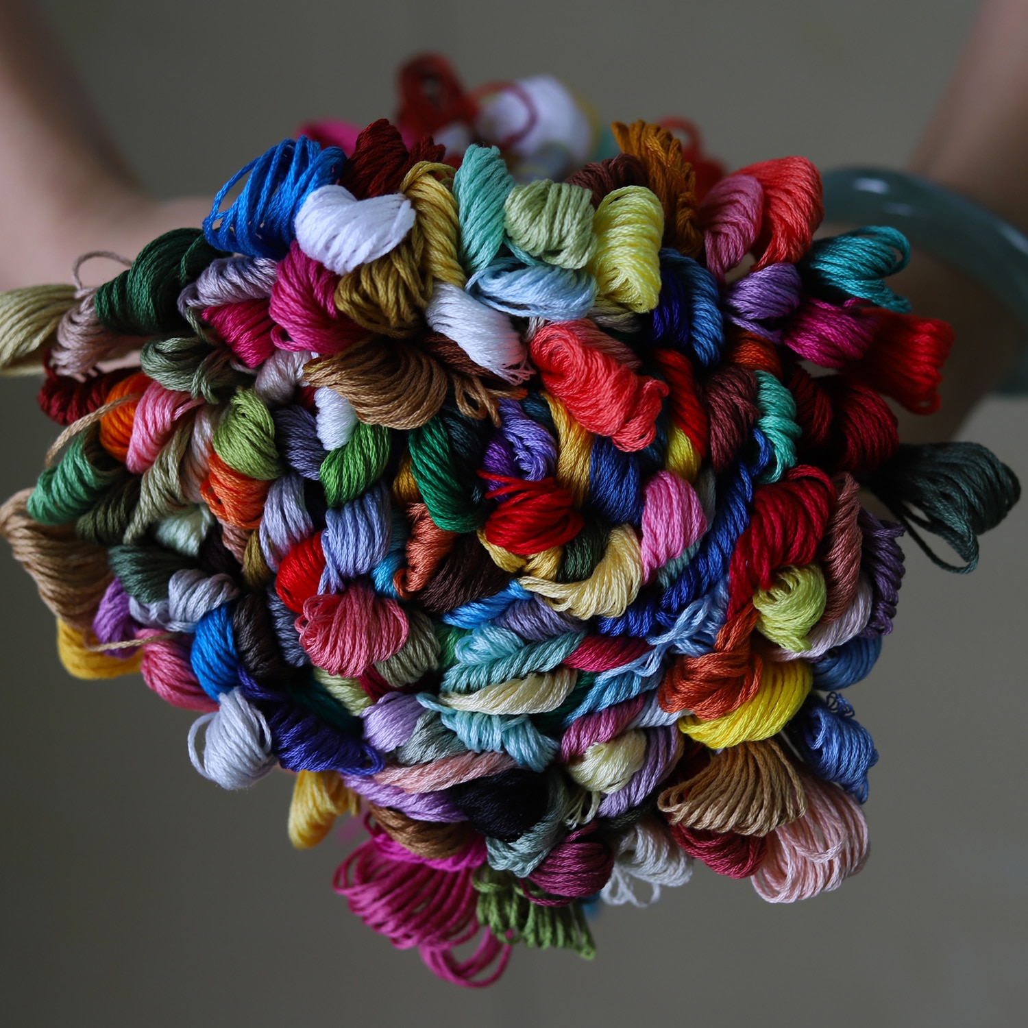 Random DM* Color Sets Soft Egyptian Cotton Embroidery Thread Yarn Crochet String Craft handmade 8 meters mixed labels