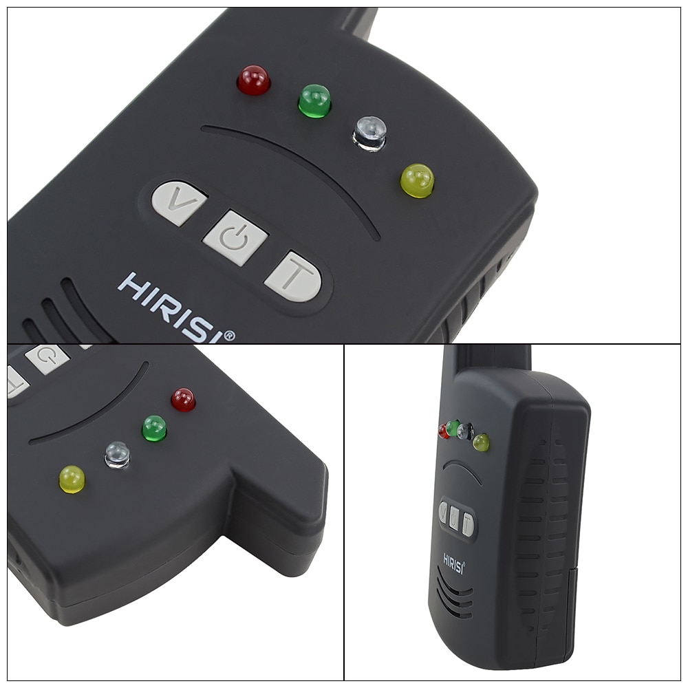 Juego de alarma para pesca de carpa, 1 + 2 alarmas LED de mordedura inalámbricas para pesca gruesa de carpa, B1235