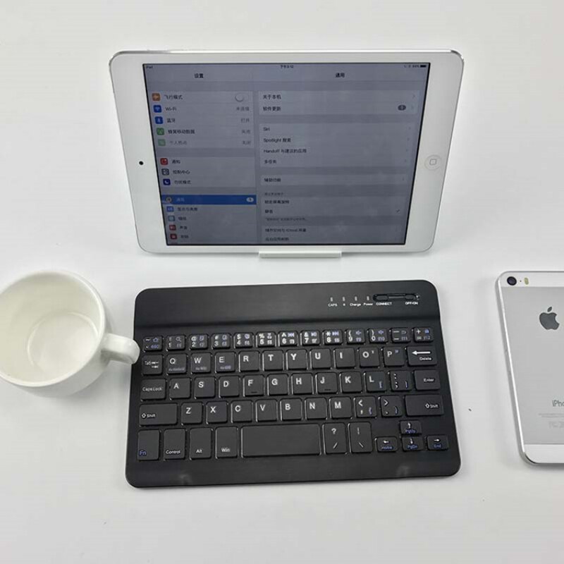 Universal Wireless Flache Bluetooth 3,0 Tastatur Für Tablet PU Ledertasche Stehen Abdeckung Für IPad 7 10 Zoll Für IOS android Windows
