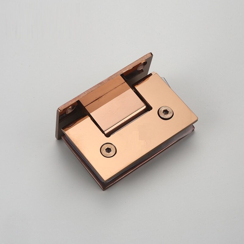 304 Edelstahl Rose Gold Schlecht Schrank Vitrine Schrank Klemme Glas Dusche Glas Tür Scharnier Ersatz Teile 8-12mm