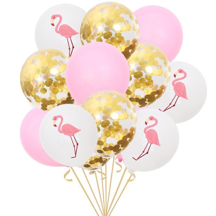 Pink Flamingo Cake Topper Tropical Party Summer Flower Girl Birthday Wedding Deco Flamingo Hawaii Hawaiian Party Decor: violet