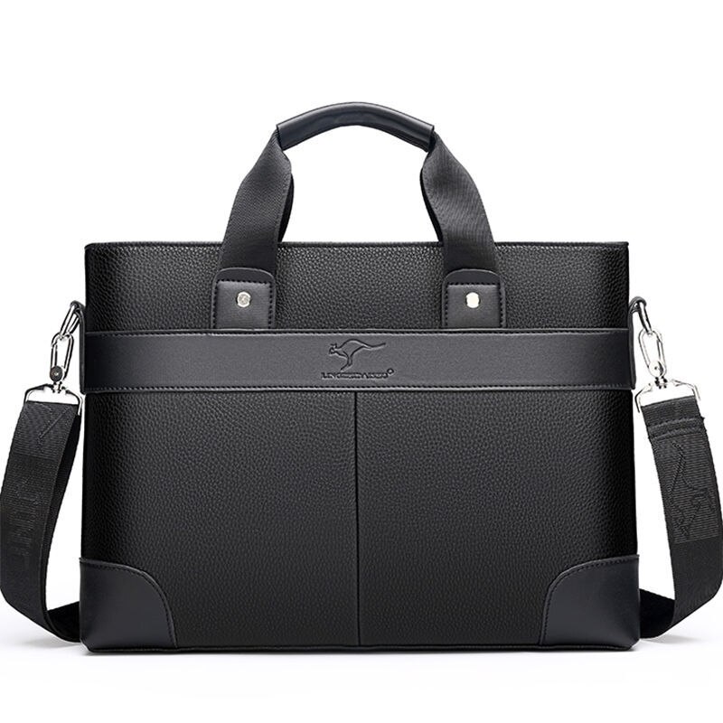 Portable Work Business Office Male Messenger Bag 5pcs/lot Soft Leather Briefcase Laptop Bags Casual Men 2 Set Handbag