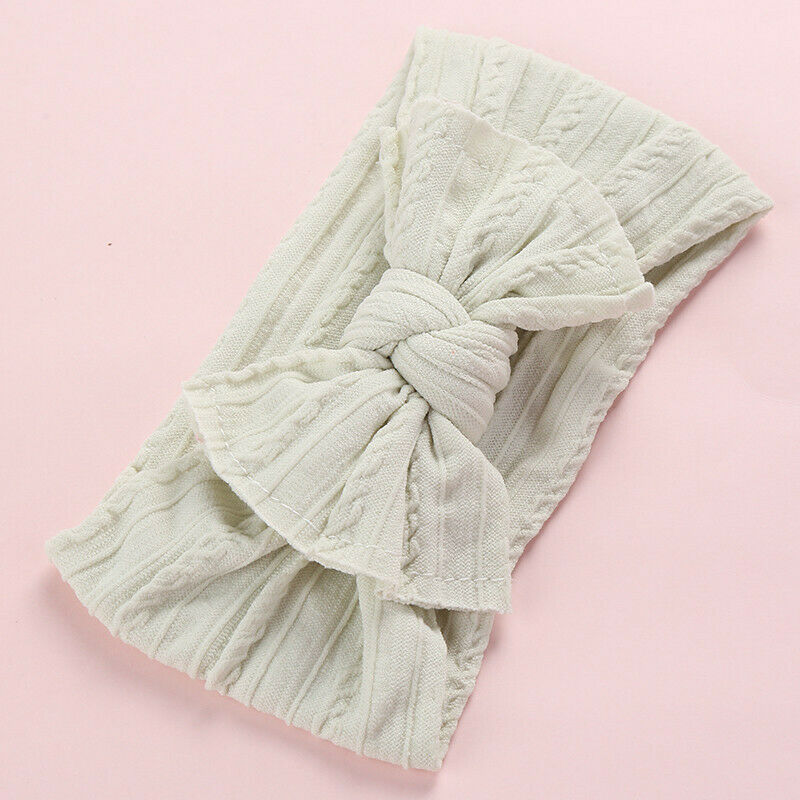 Baby Peuter Kids Meisje Katoen Blend Boog Hoofdband Haarband Hoofddeksels Hoofd Wrap