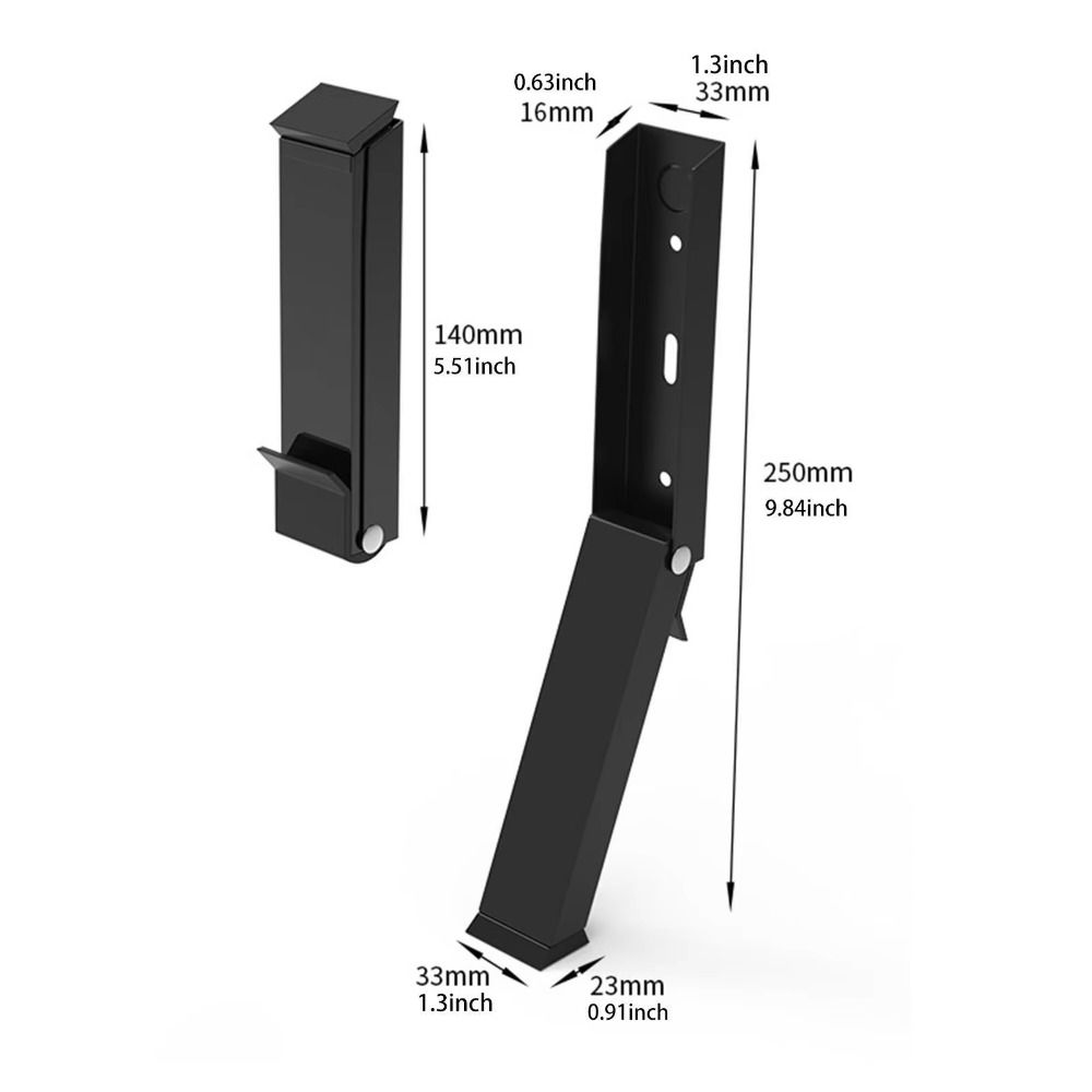 Geen boren Flip Deurstopper Kick Down Deurstop Zelfklevende winddichte stop Veiligheid Anti-collision Deurhouder Keeper