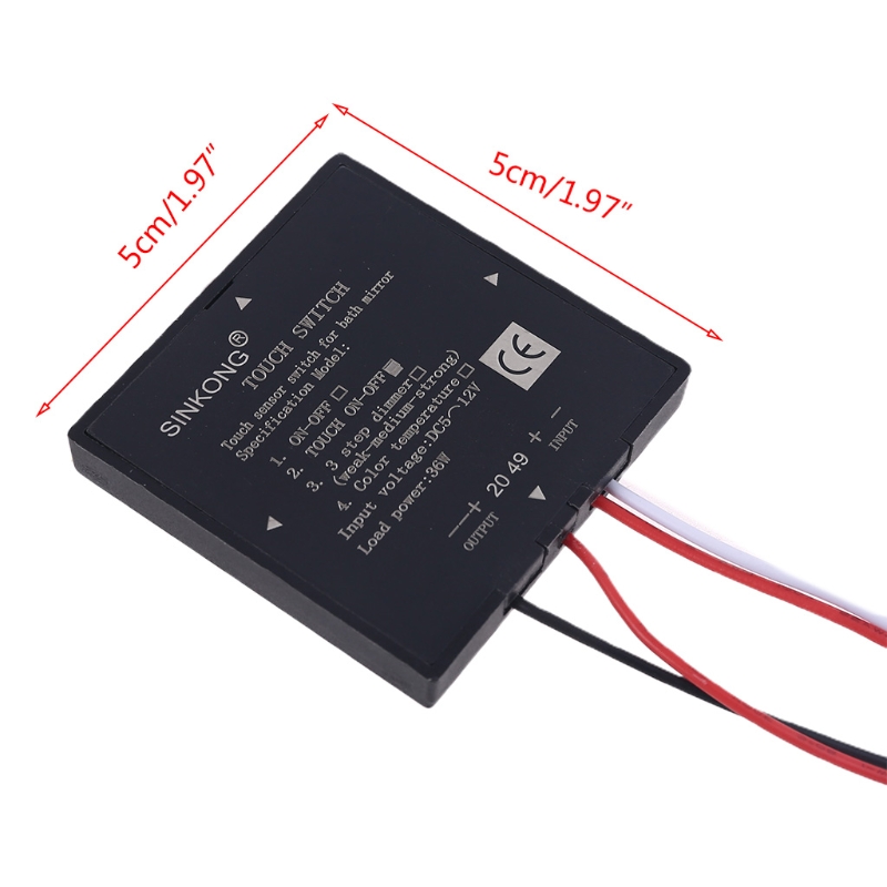 50LB 5-12V Badkamer Spiegel Touch Schakelaar Sensor Schakelaar Voor Led Licht Spiegel Koplamp Interieur Levert