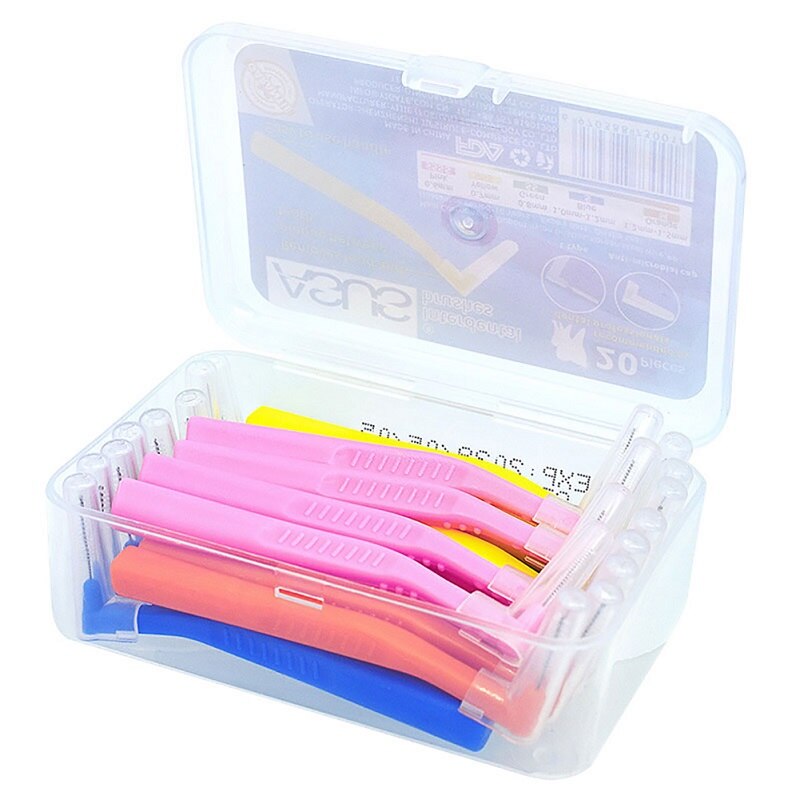 L Shape Push-Pull Interdental Brush 20Pc/box Dental Tooth Pick Tooth Orthodontic Toothpick ToothBrush Oral Care Teeth Whitening: X