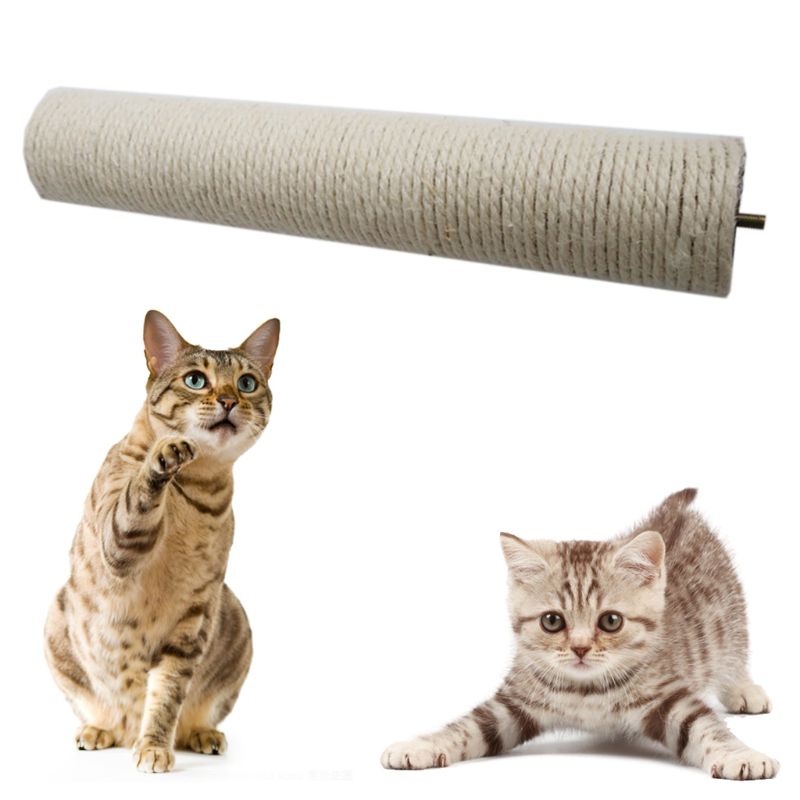 Cuerda de Sisal para reparar, pilar de rascar para gato, almohadilla de rayas de repuesto, Alfombra de juguete, 95AA