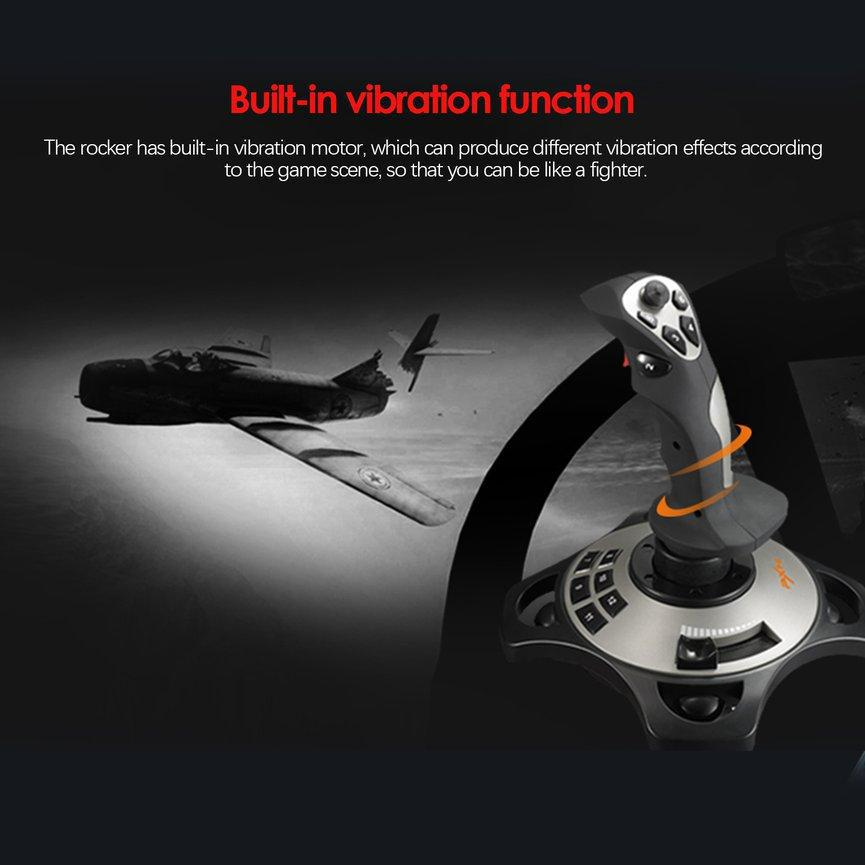 Simulador de vuelo con Joystick de PXN-2113, controlador de mando, simulador de vuelo de Pc, palo de cabina para PC/escritorio