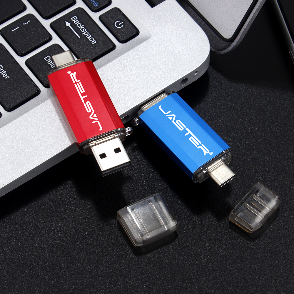 High Speed TYPE-C USB 2.0 Flash Drive 64GB Rotatable OTG Pen Drive 32GB 128GB 256GB Memory Stick for Mobile Phone Black Pendrive