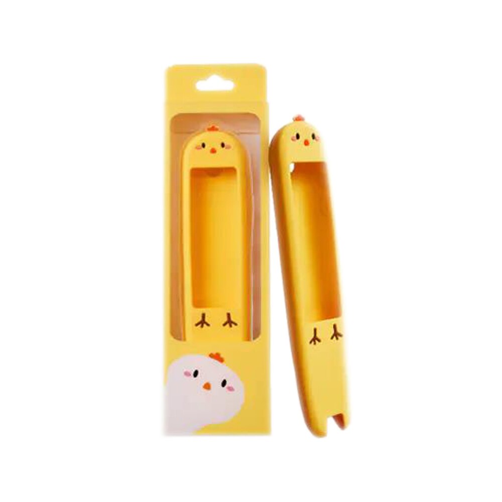 Youdao Woordenboek Pen 3 Pen Case Chick Vorm Geel Cartoon Siliconen Anti-Slip Beschermhoes Elektronische Woordenboek Accessoire