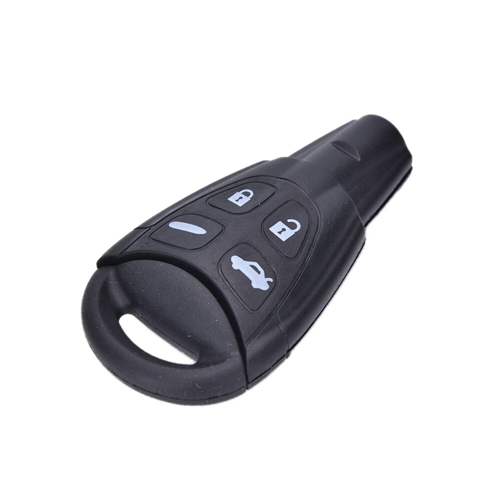SAAB 93 95 Replacement 4 Button Remote Key Fob Case Cover Shell Pad + Insert
