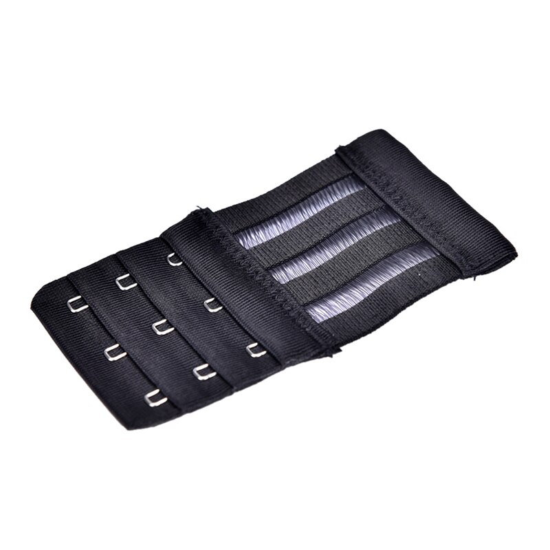 3 Rows 3 Hooks Women Good Adjustable Bra Extender Strap Extension Buckle