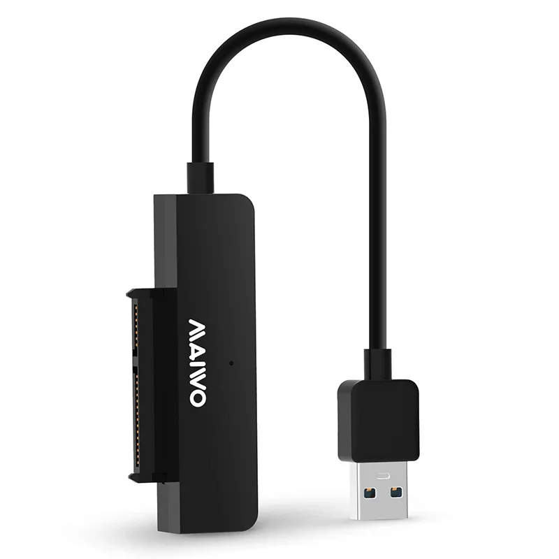 MAIWO 2.5'' HDD Enclosure SATA to USB3.0 External Hard Drive Case 5Gbps HDD SSD Hard Drive Enclosure Support UASP for PC Laptop: Silver