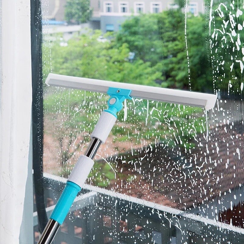 Silicone Wiper Bathroom Sweeping Broom Window Cleaner Mop for Wash Floor Tools To Clean House Bottom Mop Gap Microfiber Duster