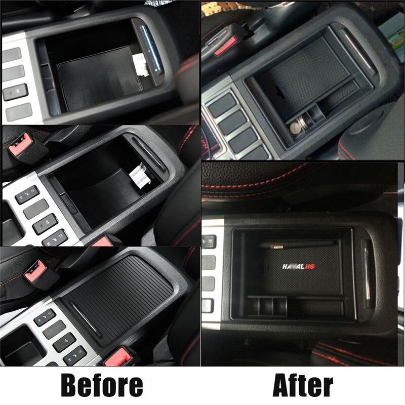 Car Styling Dedicated Modified Central Armrest Storage Box Glove Box Tray Pallet Case For HAVAL H2 H6 H7 H9 Car Accessories