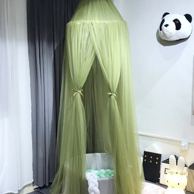 15 kleuren baby klamboe luifel kinderkamer decoratie koepel klamboe hemelbed gordijn voor kind babybed luifel roze blauw