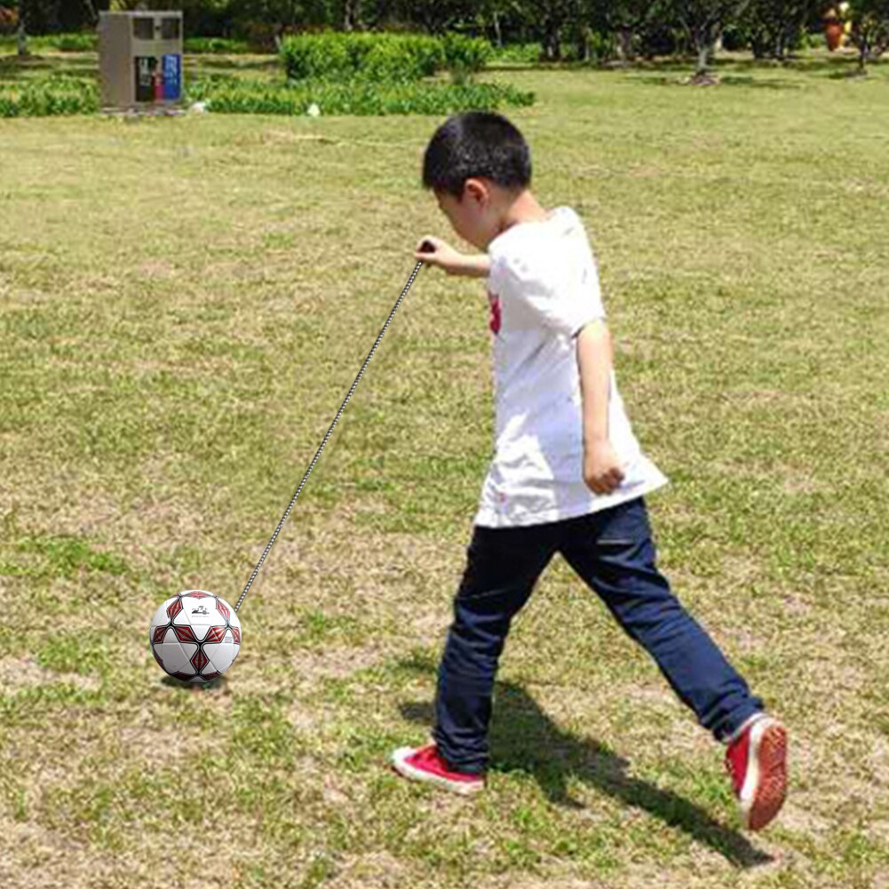 Soccer Ball with Rope Auxiliary Childrens Training Balls Kick Back Football School Sport Training Balls Equiment