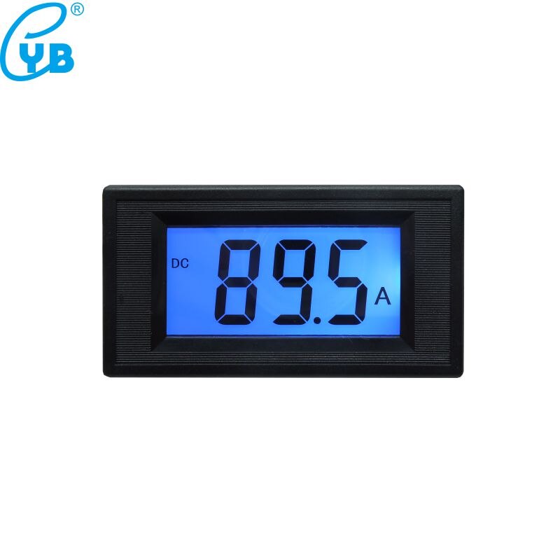 LCD Digital DC Current Meter DC 100A Ammeter Amp Panel Meter DC Ampere Meter Current Tester Indicator DC Amperemetre 76*39.5mm