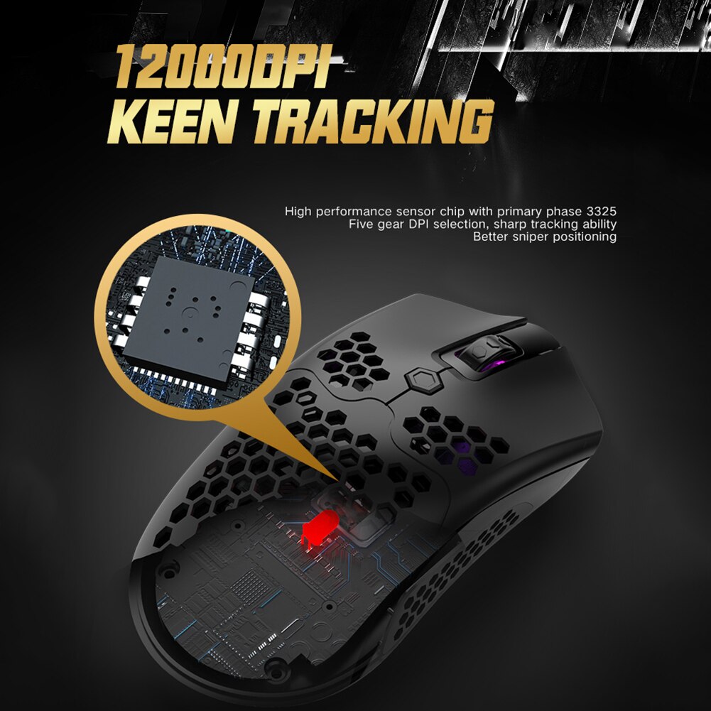 X2 Wireless Gaming Mouse 7 Buttons 12000 DPI Adjustable RGB Ergonomic Optical Computer Mouse Gamer Mice For PC Desktop Laptop