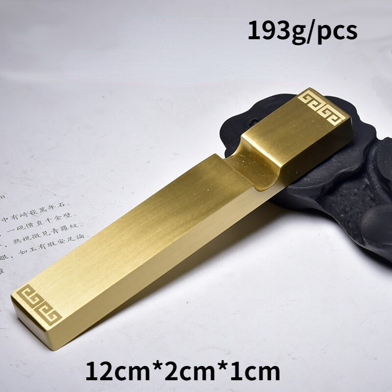 Multifunctionele Massief Messing Presse-papier Paperweights Chinese Kalligrafie Schilderen Paperweights Papre Drukken Ornamenten: A6