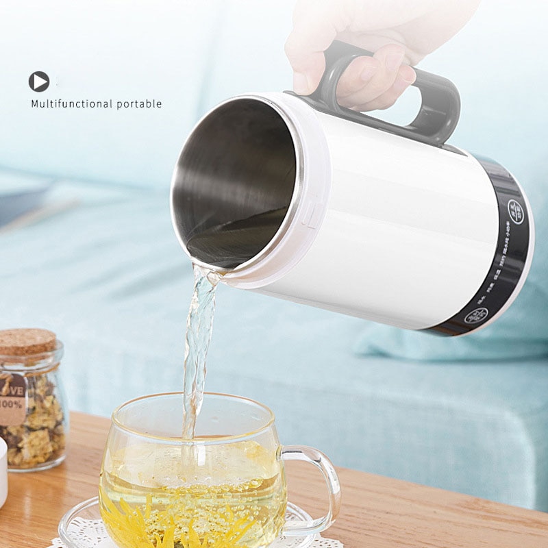 Mini Hervidor eléctrico portátil, calentador de agua , calentador térmico, taza para tetera de viaje, calentador de leche, cocedor de gachas vaso saludable