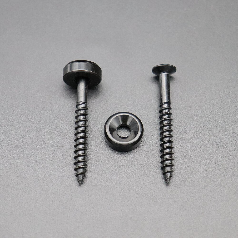 4pcs Guitar Neck Fixed Mounting Screw Ferrules Bushings and Bolts for Electric Guitar Bass