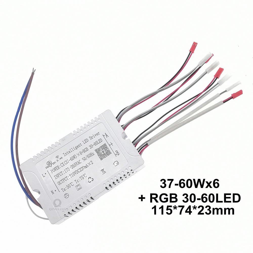 Télécommande et télécommande intelligente LED, variateur LED 2.4G, 25-40Wx2 x4 ino -50Wx2 x4 x6 ino -60Wx2 x4 x6 + RGB 30-60LED, gradation et document-Chan, 1 pièce: Ivoire