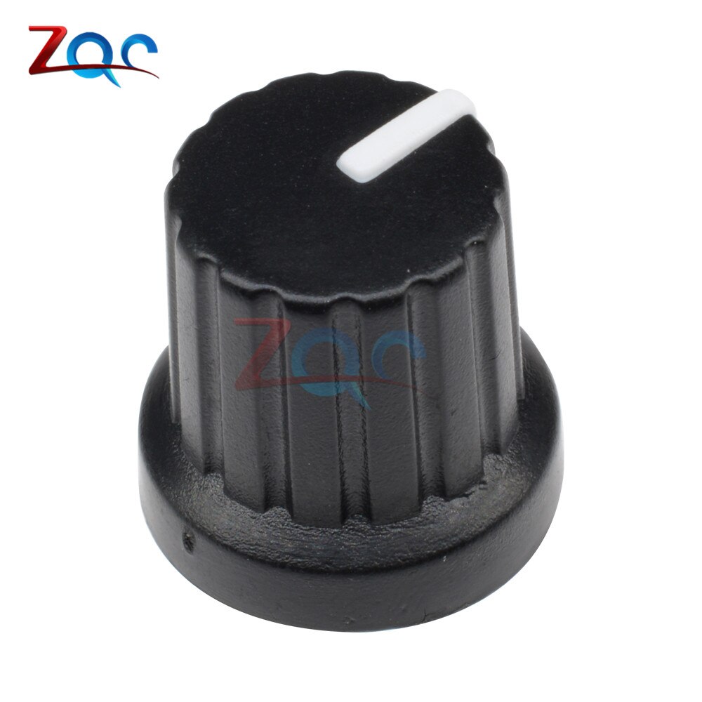 Lot de  wh148 10 de potentiomètre moletés filetés en plastique avec 6mm trous de diamètre et 2 boutons