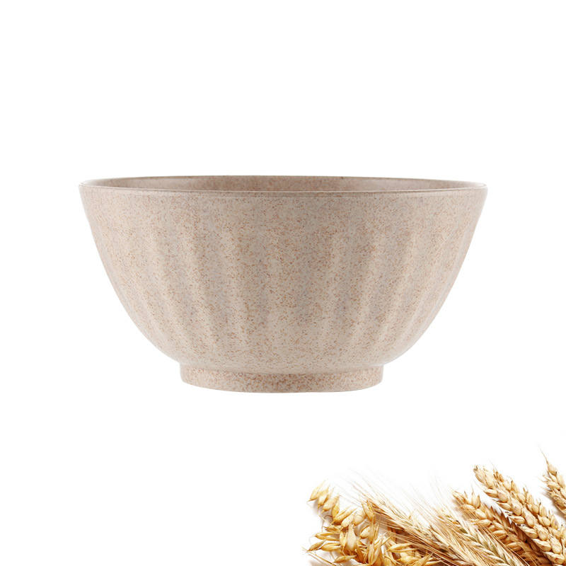 Tazón de paja de trigo Ramen, tazón grande ecológico, saludable, sopa, ensalada, arroz, fideos comida, plato contenedor de fruta, vajilla,