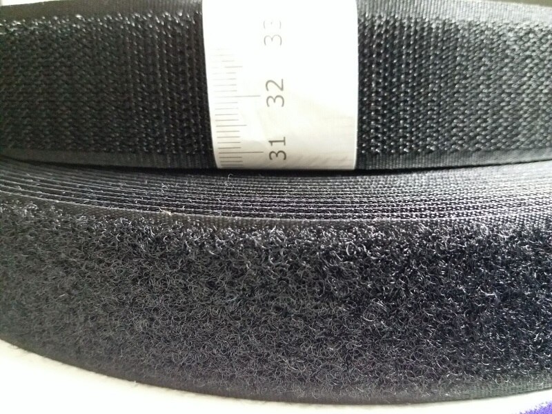 Klaring 2Rolls/Set 3Cm * 25M Naaien Klittenband Bevestiging Tape Wit Of Zwart Haak lus Tape Sluiting Bandjes Voor Kleding