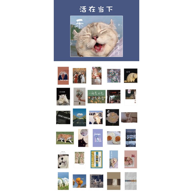 30pcs/lot Kawaii Stationery Stickers ins fresh and cute Diary Planner Decorative Mobile Stickers Scrapbooking DIY Craft Stickers: huozaidangxia