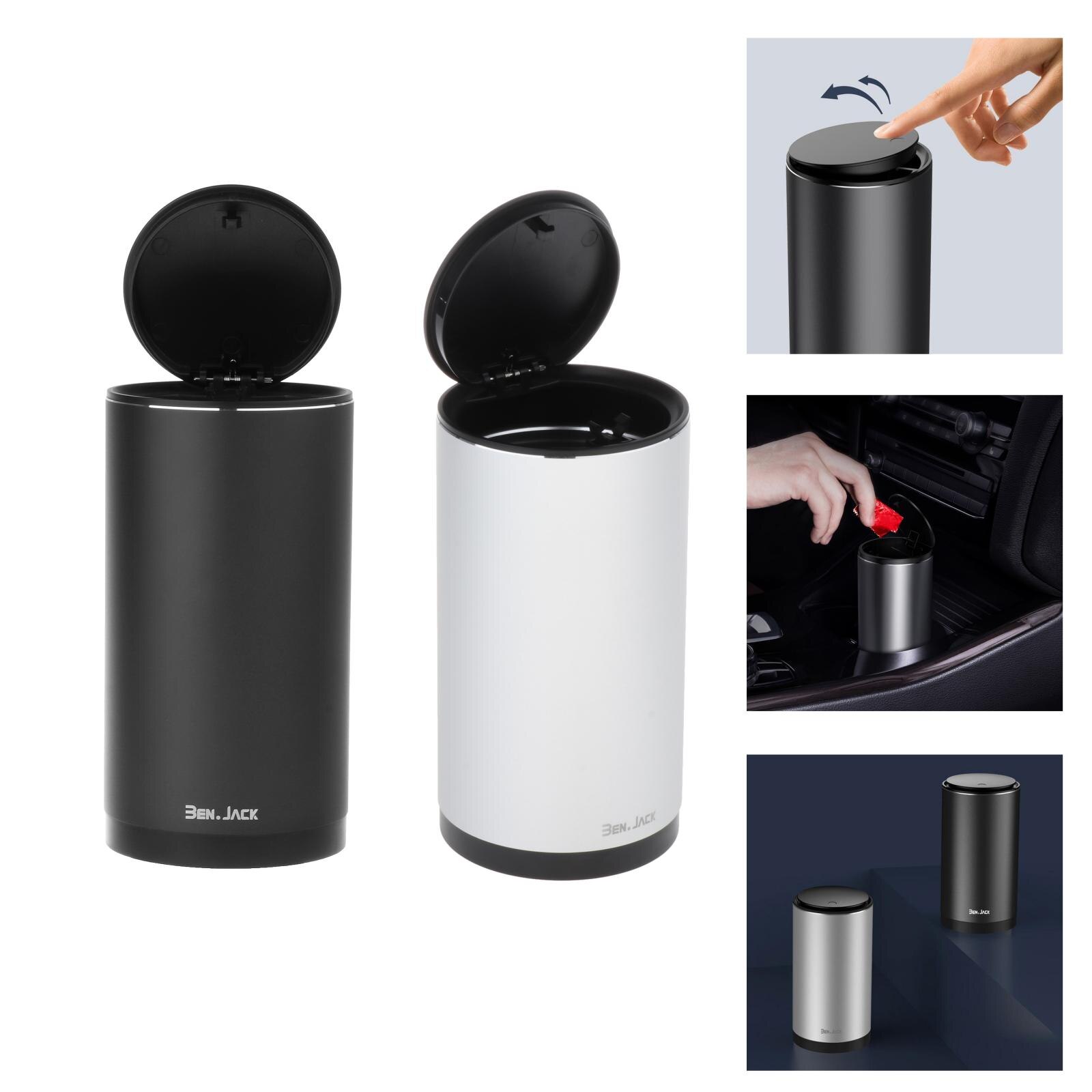 ABS + coche basura pequeño cubo de basura de coche portátil vehículo Auto cubo de basura para coche Bin contenedor de basura para de interior al aire libre
