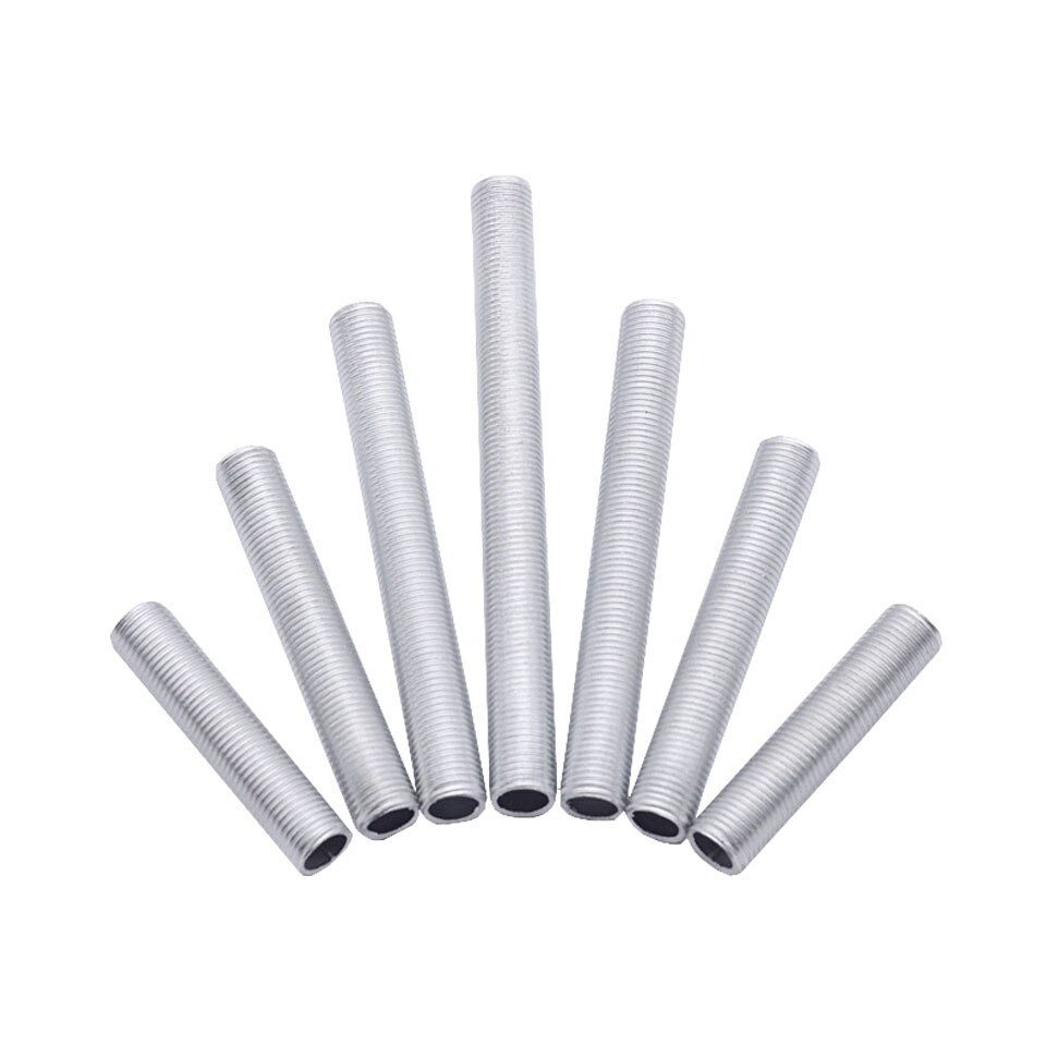 5 stuks  m8 holle uitwendige volle tand schroefstang draadstang draad door tafellamp kroonluchter lamp fittingen verbindingsbuis