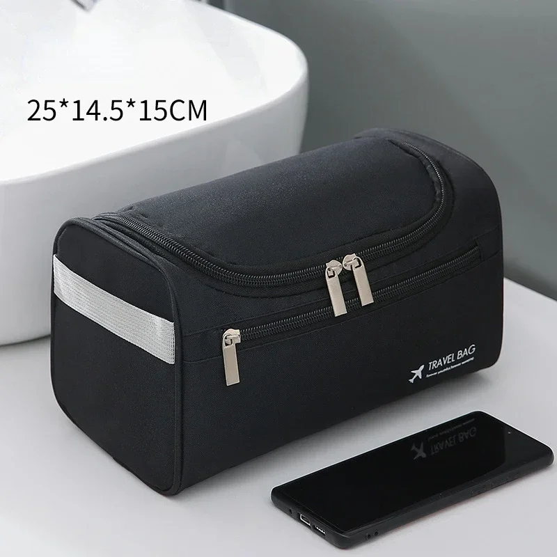 Mannen Vintage Luxe Toilettas Reizen Noodzakelijk Zakelijk Cosmetische Make-up Cases Mannelijke Hangende Organizer Waszakken: Sky Blue