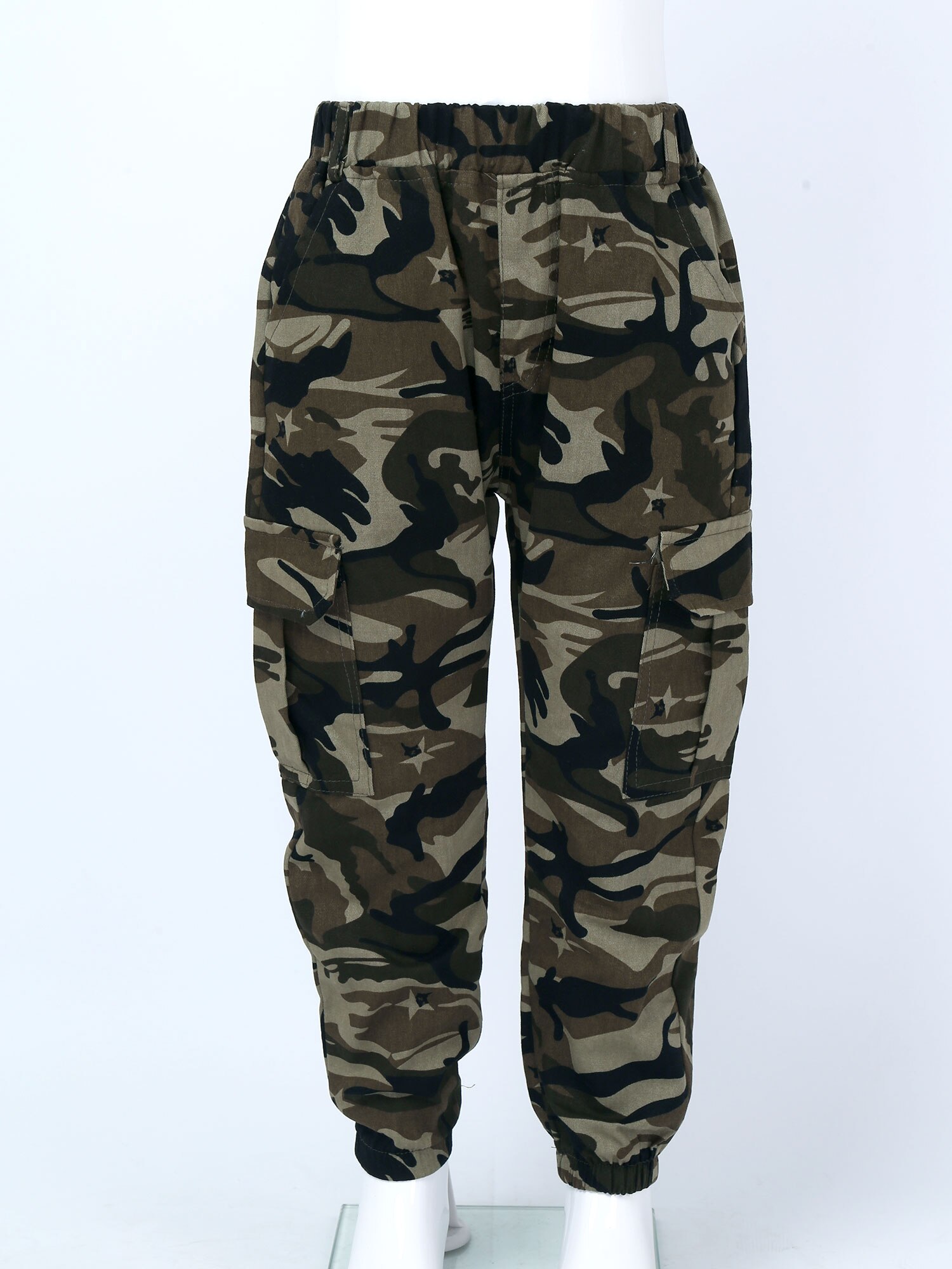 Kids Camo Trousers Teenage Boys Cargo Pants Casual Cotton Sport Pants Children Camouflage Pants For Boys Joggers Sweatpants