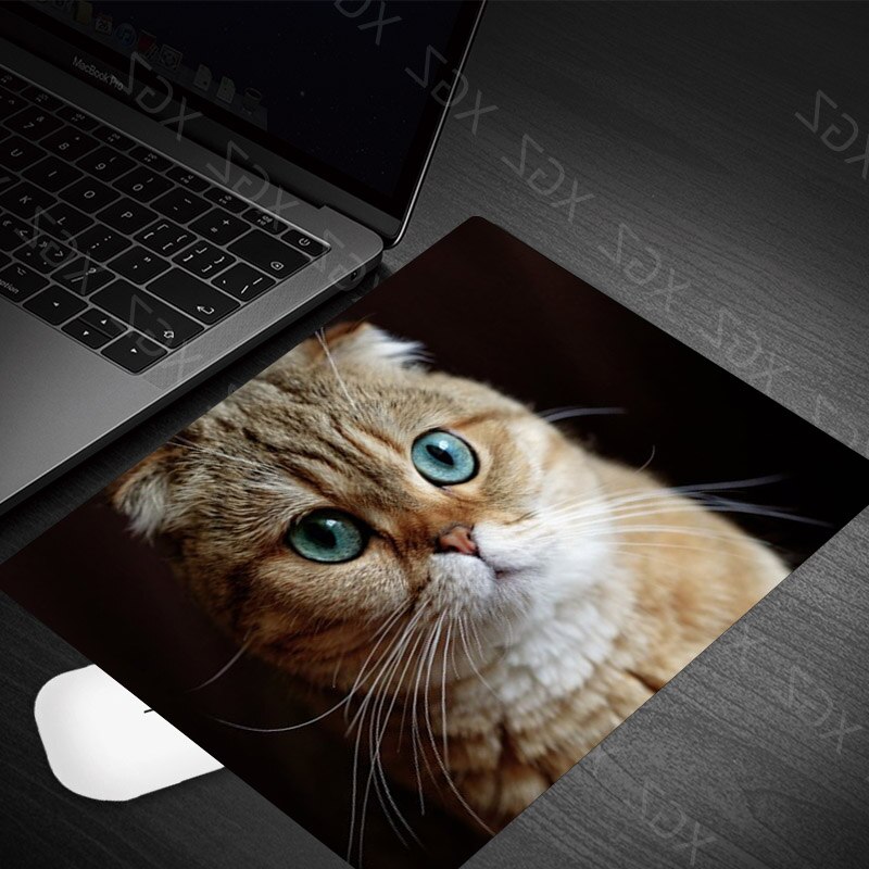 Yzuoan Cute Cat Kitten Animal Keyboard Game Notebook Mouse Pad Game Pad Mouse Desk Mat: 22x18-3