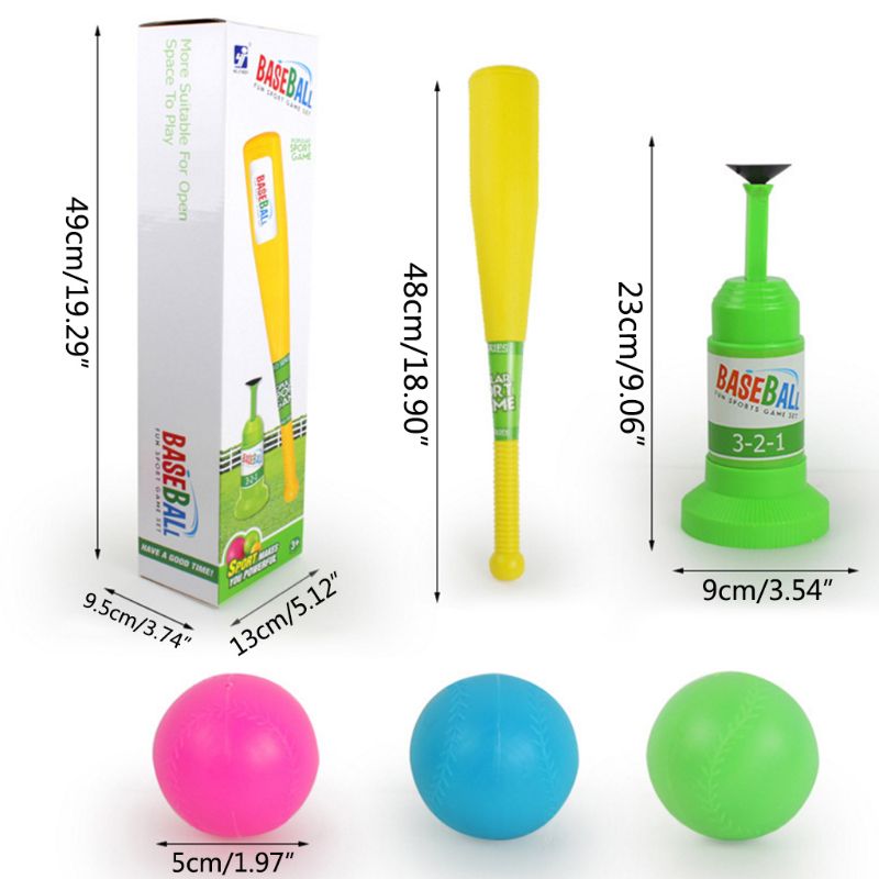 Kids Baseball Batting Ball Practice Outdoor Workout Game Physical Leisure 72XC