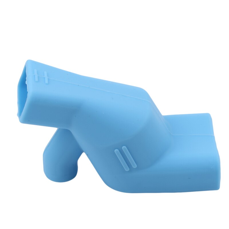 Hoog elastische siliconen kraanverlenging voor wastafel, wasmachine, badkamer, keuken, wastafelkraanverlenging: Blauw