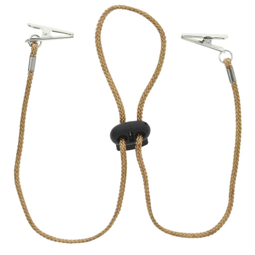 Lot De 2 Pinces à Bavoir - Attache Serviette Chaîne Souple Réglable - Prise Ferme - London Instruments