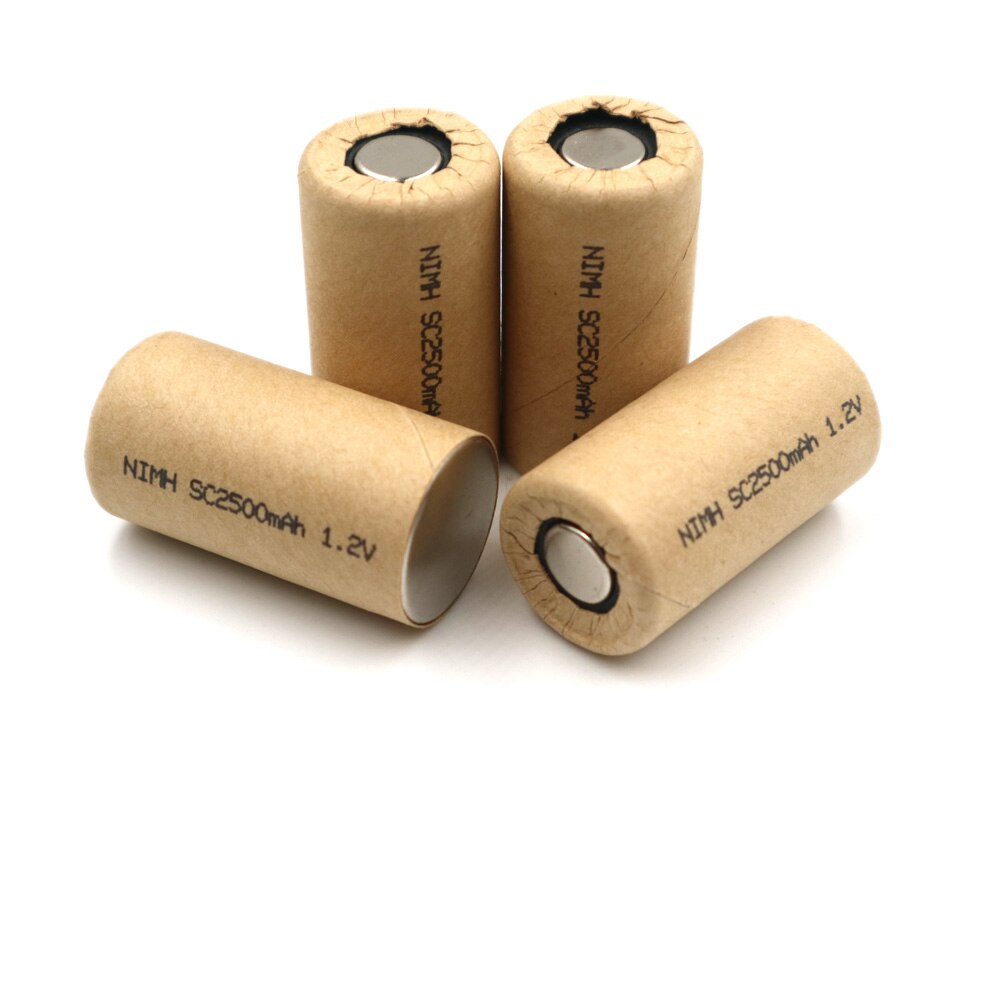 Ni-Mh SC2500mAh 4pcs Nimh sc2.5Ah Power Cell,rechargeable battery cell,power tool battery cell, discharge rate 10C-15C