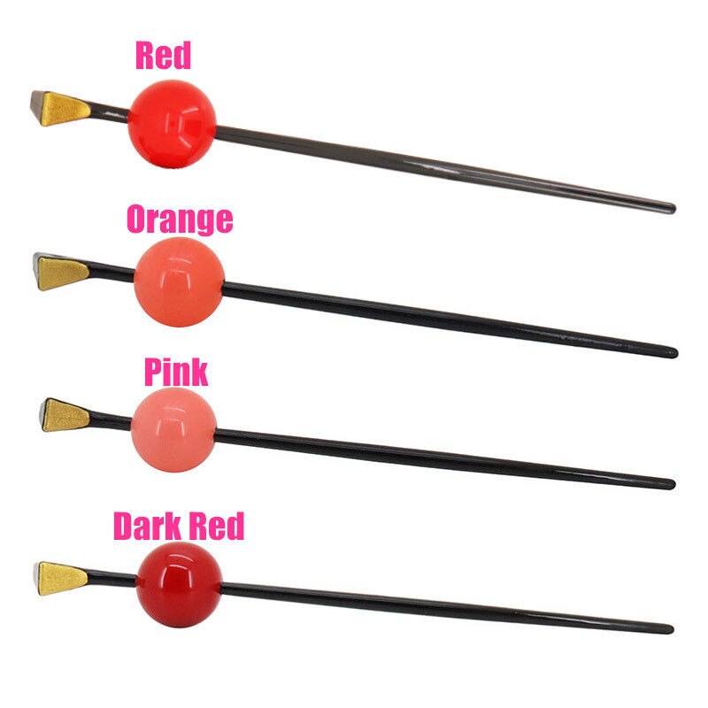 Biamoxer geisha Giapponese Oiran Copricapo Tornante Kanzashi kimono Palla Bastone Dei Capelli Accessorio