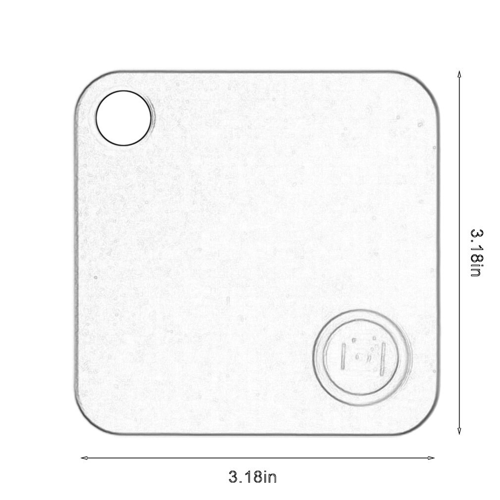 Square Anti Lost Device Intelligent Mobile Phone Wallet Key Prevent Loss Two Way Anti Loss Alarm Finder